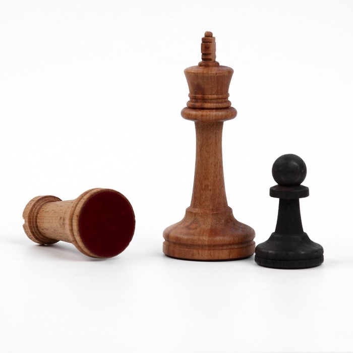 Шахматы турнирные 40 х 40 см "Модерн", утяжелённые, король h-9 см, пешка h-4.4 см, бук - фото 1907886479