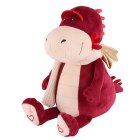 Мягкая игрушка "Дракон Патрик в белом шарфике", 30 см MT-MRT012312-3-30