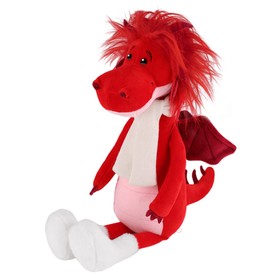 Мягкая игрушка «Дракон Руби», в шарфике и валенках, 25 см