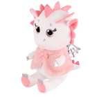 Мягкая игрушка «Дракончик Энни», розовая меховая жилетка, 20 см - фото 11372743