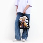 Рюкзак школьный текстильный «Аниме», 38х14х27 см, цвет чёрный, белый - Фото 9