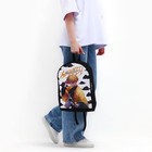 Рюкзак текстильный Аниме, 38х14х27 см, цвет чёрный, белый - фото 301675679