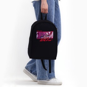 Рюкзак текстильный Аниме глаза, 38х14х27 см, цвет чёрный