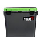 Ящик зимний HELIOS односекционный, цвет серо-салатовый - Фото 3
