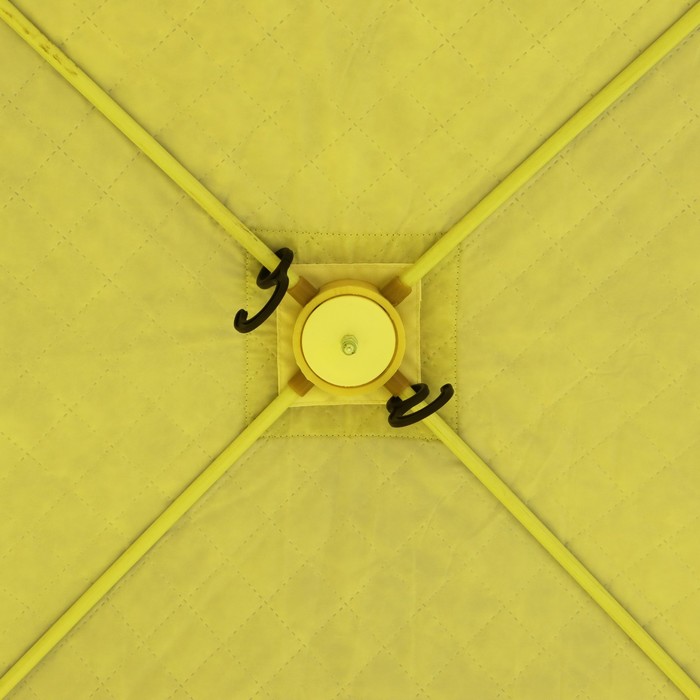 Палатка зимняя утепленная Helios, 1.8 х 1.8 м, цвет желтый/серый (HS-WSCI-180YG)