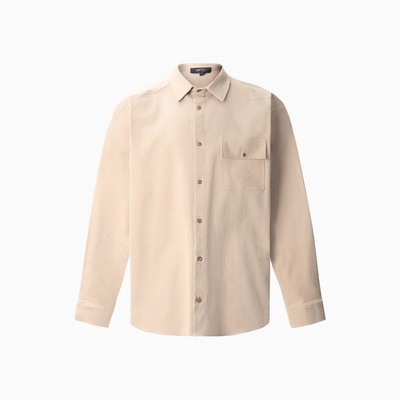 Рубашка мужская MIST oversize размер 48, цвет молочный