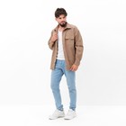 Рубашка мужская MIST oversize размер 52, бежевый - Фото 3