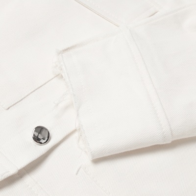 Рубашка женская укороченная с разрезами MIST: Denim р.48, белый