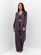 Комплект женский (рубашка, брюки, топ) KAFTAN "Base" размер 42, графит 9913863 - фото 12345964