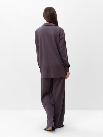 Костюм женский (рубашка, брюки, топ) KAFTAN Base, размер 50, цвет графит