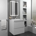 Тумба под раковину Uperwood Tanos, 50 см, подвесная, белая - Фото 1