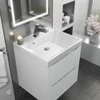 Тумба под раковину Uperwood Tanos, 50 см, подвесная, белая - Фото 4