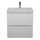 Тумба под раковину Uperwood Tanos, 50 см, подвесная, белая - Фото 5