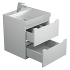 Тумба под раковину Uperwood Tanos, 50 см, подвесная, белая - Фото 6