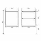 Тумба под раковину Uperwood Tanos, 50 см, подвесная, белая - Фото 7