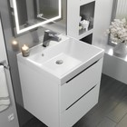 Тумба подвесная Uperwood, под раковину Uperwood Tanos 50, цвет белый/графит - Фото 3