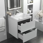 Тумба подвесная Uperwood, под раковину Uperwood Tanos 50, цвет белый/графит - Фото 4