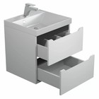 Тумба подвесная Uperwood, под раковину Uperwood Tanos 50, цвет белый/графит - Фото 6