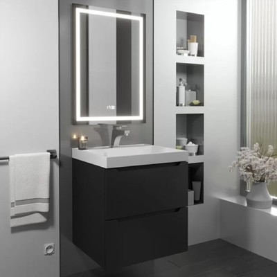 Тумба подвесная Uperwood, под раковину Uperwood Tanos 50, цвет чёрный