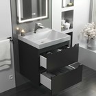 Тумба подвесная Uperwood, под раковину Uperwood Tanos 50, цвет чёрный - Фото 2