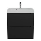 Тумба подвесная Uperwood, под раковину Uperwood Tanos 50, цвет чёрный - Фото 5