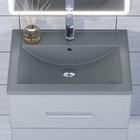 Раковина Uperwood Foster Quartz, кварцевая, 60 см, серая матовая, бетон - Фото 2