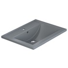 Раковина Uperwood Foster Quartz, кварцевая, 60 см, серая матовая, бетон - Фото 3