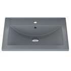 Раковина Uperwood Foster Quartz, кварцевая, 60 см, серая матовая, бетон - Фото 4