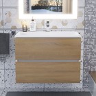 Раковина полувстраиваемая Uperwood Barsa, 70 см, белая - Фото 2