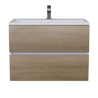 Раковина полувстраиваемая Uperwood Barsa, 70 см, белая - Фото 3