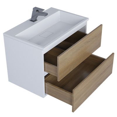 Раковина полувстраиваемая Uperwood Barsa, 70 см, белая