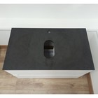 Столешница под раковину Uperwood Tanos HPL 100 см, накладная, пластик, чёрная - Фото 4