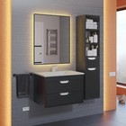 Тумба подвесная Uperwood, под раковину Uperwood Modul 65, цвет чёрный матовый - Фото 7