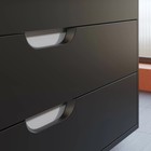 Тумба подвесная Uperwood, под раковину Uperwood Modul 100, цвет чёрный матовый - Фото 2