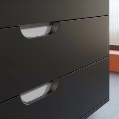 Тумба подвесная Uperwood, под раковину Uperwood Modul 100, цвет чёрный матовый