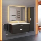 Тумба подвесная Uperwood, под раковину Uperwood Modul 100, цвет чёрный матовый - Фото 8