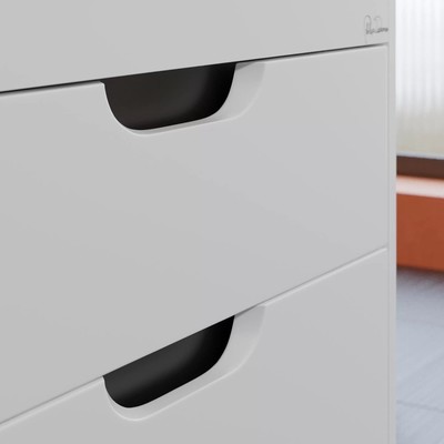 Тумба подвесная Uperwood, под раковину Uperwood Modul 65, цвет белый матовый/графит