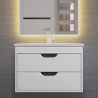 Тумба подвесная Uperwood, под раковину Uperwood Modul 65, цвет белый матовый/графит - Фото 4