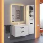 Тумба подвесная Uperwood, под раковину Uperwood Modul 65, цвет белый матовый/графит - Фото 8