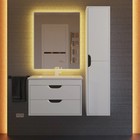 Тумба подвесная Uperwood, под раковину Uperwood Modul 65, цвет белый матовый/графит - Фото 9