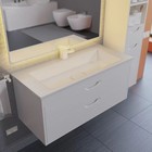 Тумба под раковину Uperwood Modul 100 см, подвесная, матовая, белая - Фото 1