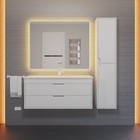 Тумба под раковину Uperwood Modul 100 см, подвесная, матовая, белая - Фото 6