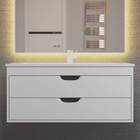 Тумба подвесная Uperwood, под раковину Uperwood Modul 100, цвет белый матовый/графит - Фото 3