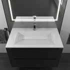 Раковина полувстраиваемая Uperwood Next 80 см, прямоугольная, белая - Фото 2