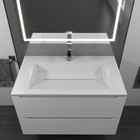 Раковина полувстраиваемая Uperwood Next 80 см, прямоугольная, белая - Фото 5