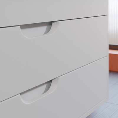 Тумба подвесная Uperwood, с раковиной Uperwood Modul 100, цвет белый матовый
