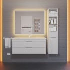 Тумба с раковиной Uperwood Modul 100 см, подвесная, матовая, белая - Фото 10