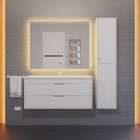 Тумба с раковиной Uperwood Modul 100 см, подвесная, глянцевая, белая - Фото 12