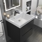 Тумба подвесная Uperwood, с раковиной Uperwood Tanos 50, цвет чёрный - Фото 2