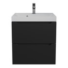 Тумба подвесная Uperwood, с раковиной Uperwood Tanos 50, цвет чёрный - Фото 5